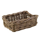 Mand rotan - 250x350x90mm - Grijs - Van Erkel Winkelmaterialen