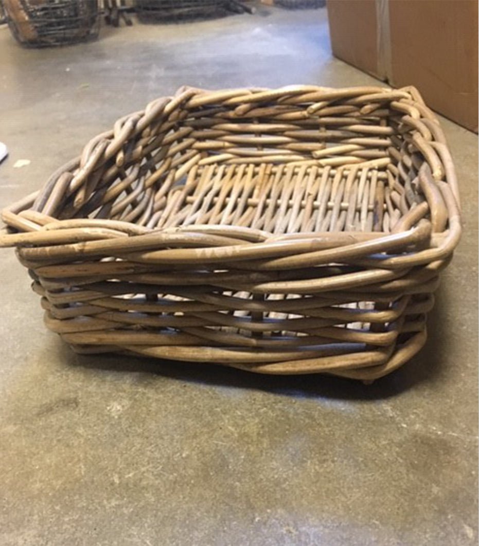 Mand rotan - 250x350x90mm - Grijs - Van Erkel Winkelmaterialen