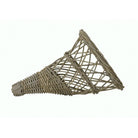 Mand rotan hoorn - Ø400x600mm - Grijs - Van Erkel Winkelmaterialen
