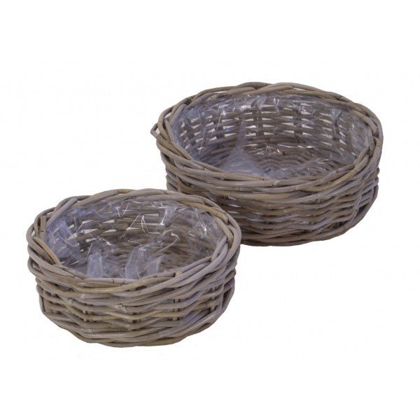Mand rotan rond - Ø280x100mm - Van Erkel Winkelmaterialen