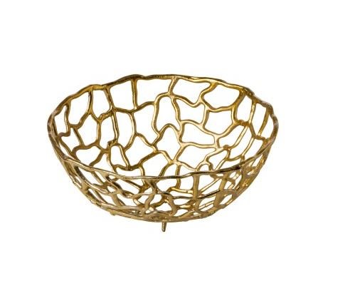 Mand/kom goudkleur - Ø380mm - Goud - Van Erkel Winkelmaterialen