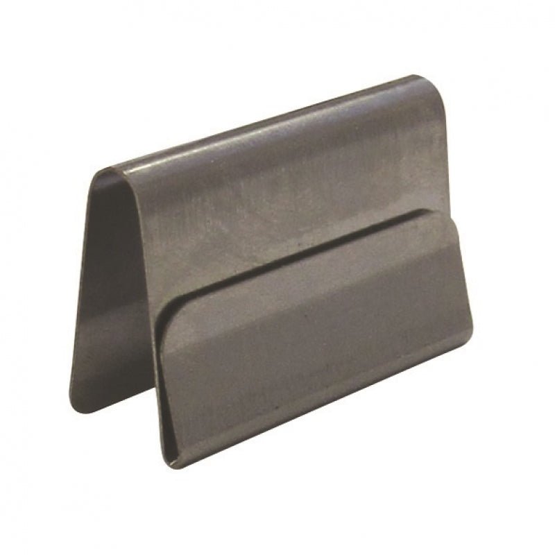 *Metalen kaarthouder voor o.a. bakplaat - 30x20x10mm - Zilver - Van Erkel Winkelmaterialen