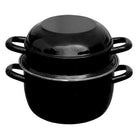 Mosselpan - Ø120mm - Zwart - Van Erkel Winkelmaterialen