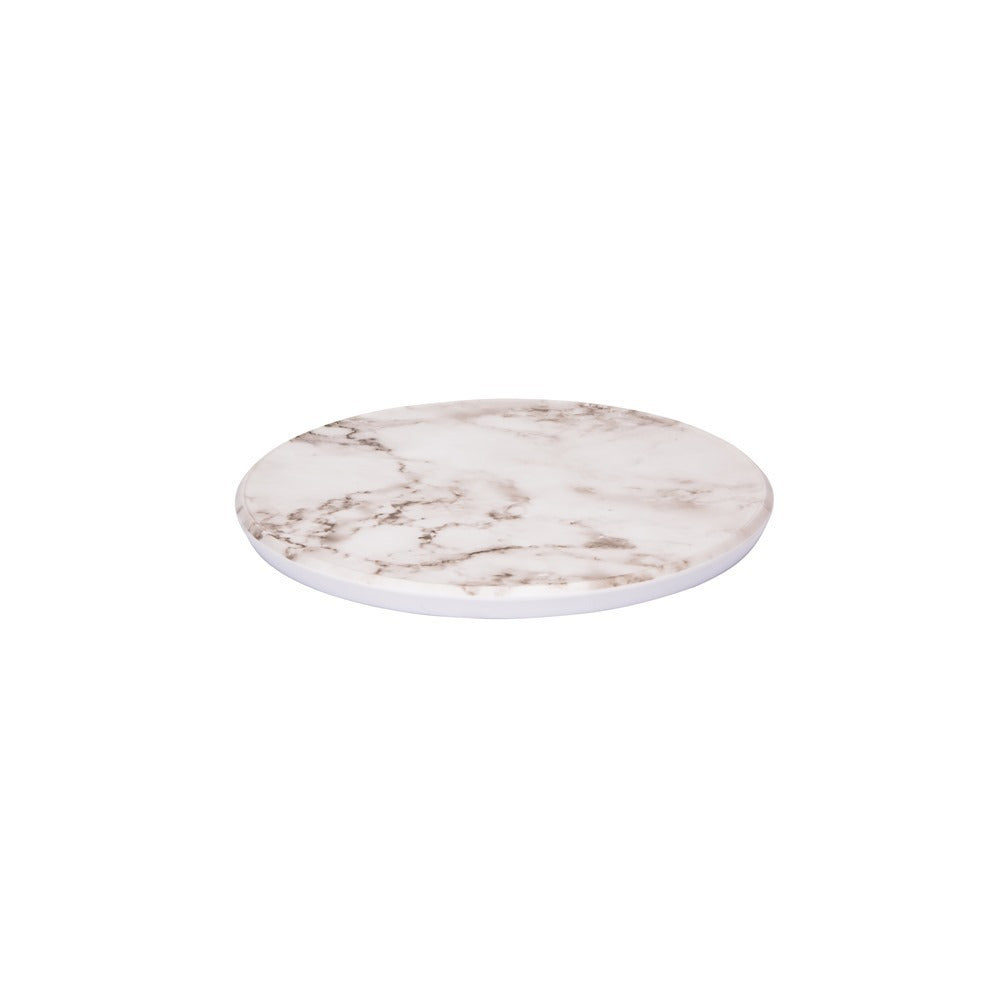 Melamine buffet plateau, wit marmerlook, /230mm.