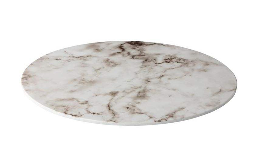 Melamine buffet plateau, wit marmerlook, /330mm.
