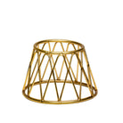 Buffetstandaard kroon, goudkleurig, 15x10x10cm, licht gewicht.