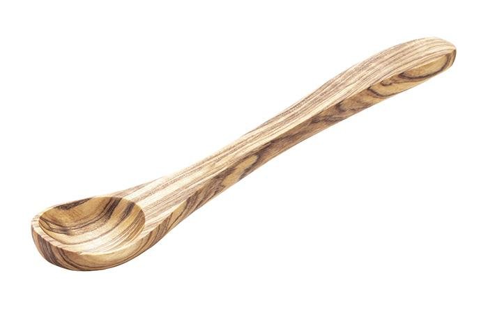 Olijfhouten lepel klein (2st) - 140mm - Van Erkel Winkelmaterialen