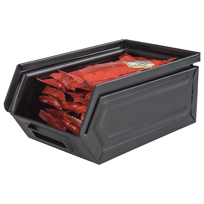 Opbergbox zwart (2.4L) - 230x155x130mm - Van Erkel Winkelmaterialen