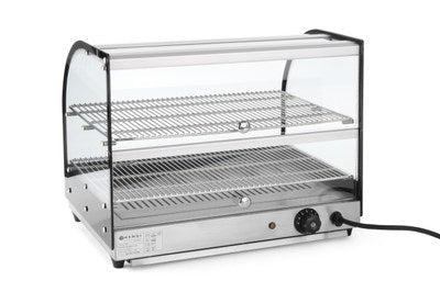 Opzet warmhoudvitrine dubbel - 554x376x432mm - Van Erkel Winkelmaterialen