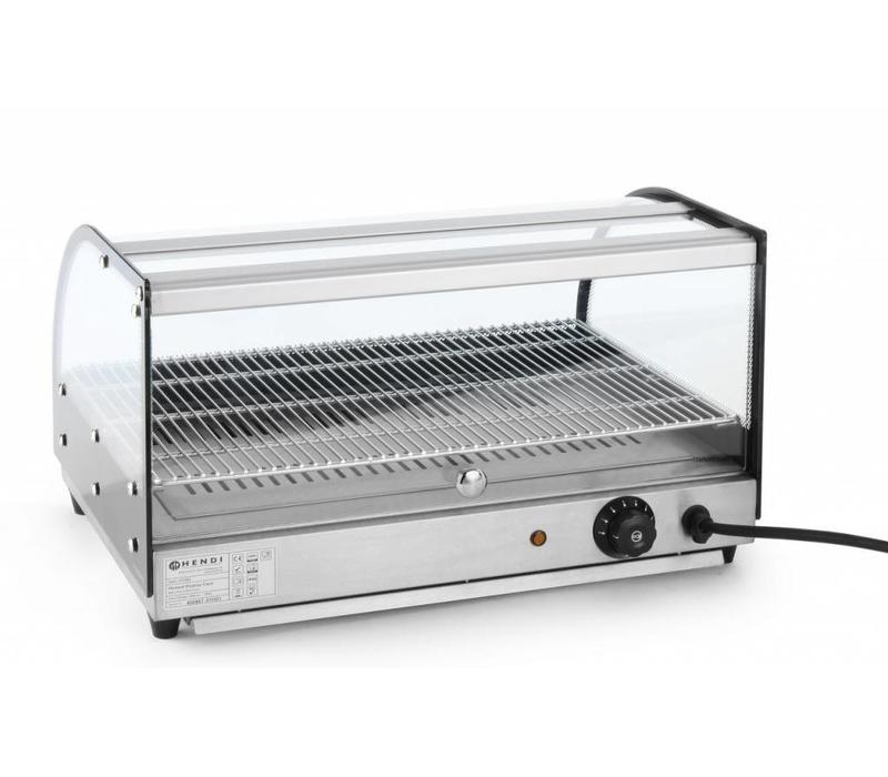 Opzet warmhoudvitrine enkellaags - 554x376x311mm - Van Erkel Winkelmaterialen