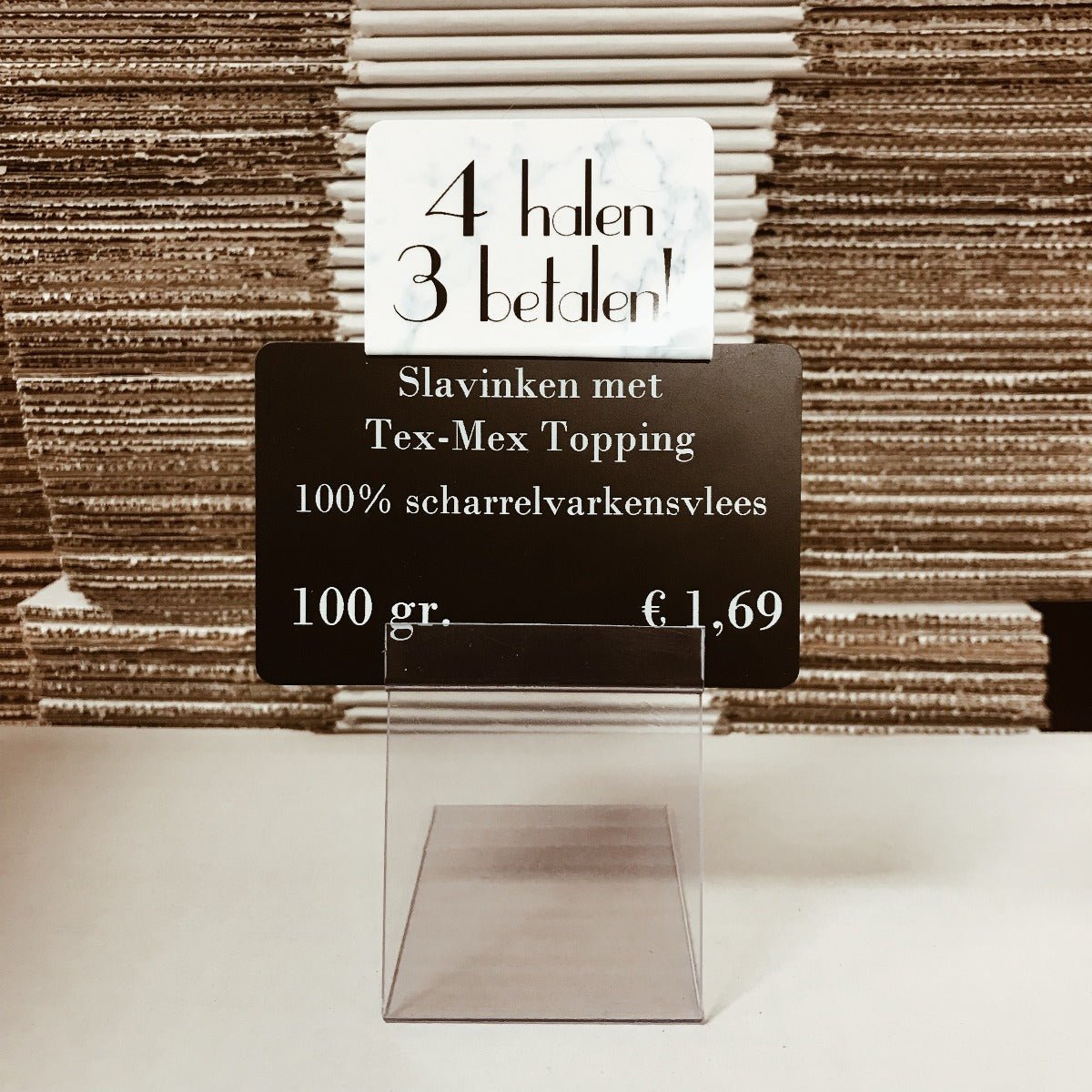 Opzetstukjes marmer '4 halen,3 betalen' (10st) - 54x30mm - Grijs - Van Erkel Winkelmaterialen