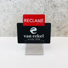 Opzetstukjes 'Reclame' (10st) - 54x30mm - Rood - Van Erkel Winkelmaterialen