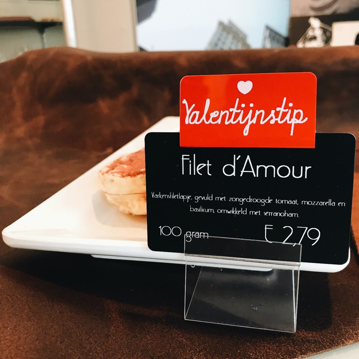 Opzetstukjes 'Valentijnstip' (10st) - 54x30mm - Rood - Van Erkel Winkelmaterialen