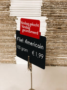 Opzetstukjes 'Vandaag gekocht, vandaag geconsumeerd' (10st) - 54x30mm - Rood - Van Erkel Winkelmaterialen