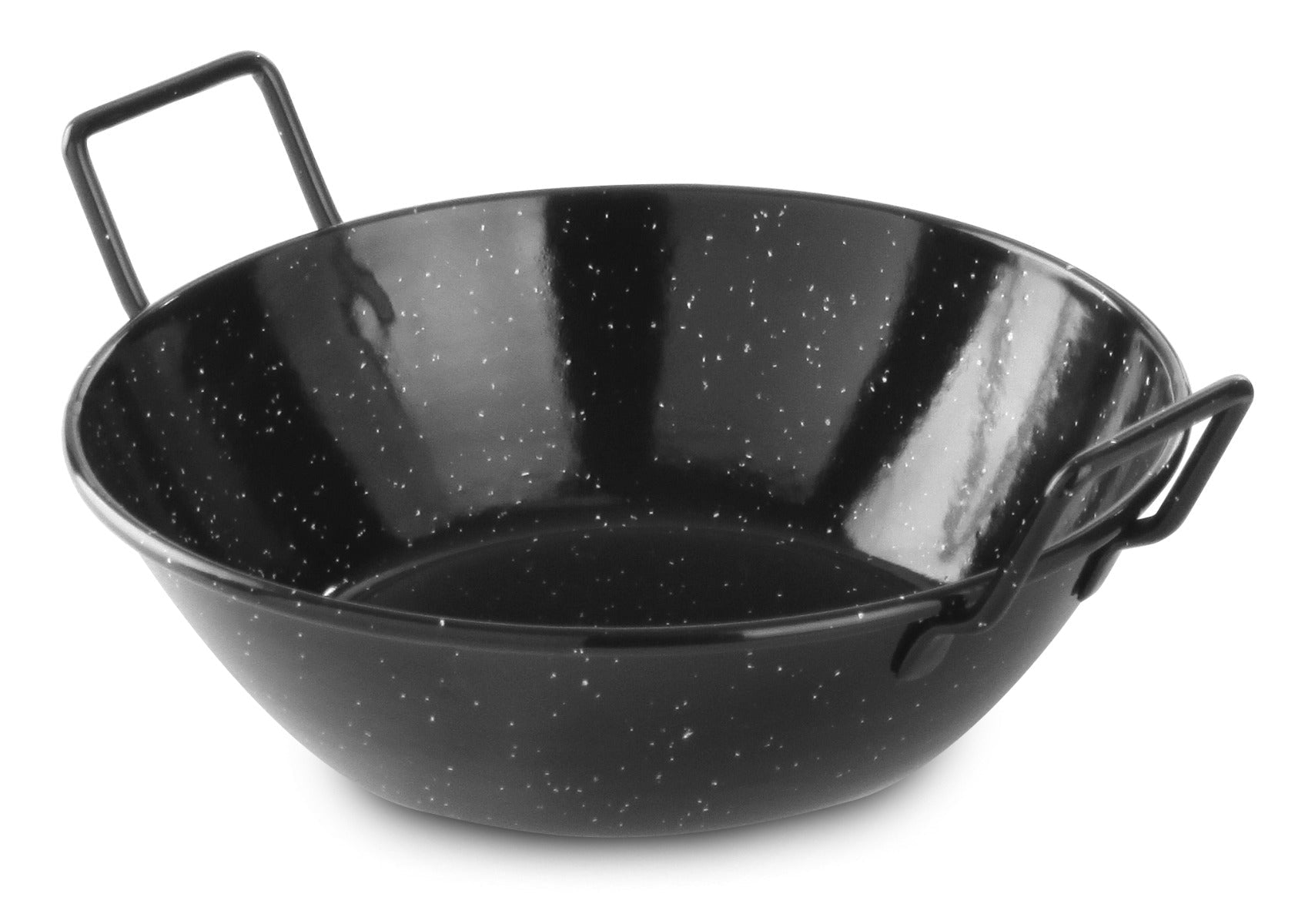 Paëllapan geëmailleerd hoog - Ø185x43mm - Zwart - Van Erkel Winkelmaterialen