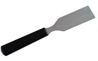Paté steker RVS met zwarte greep - 220x40mm - Van Erkel Winkelmaterialen