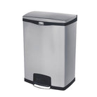 Pedaalemmer RVS (90L) - 809x554x413mm - Zilver - Van Erkel Winkelmaterialen