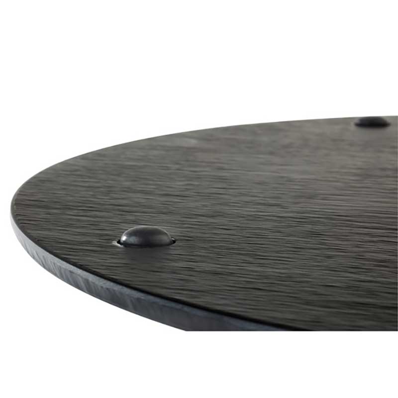 Plateau leisteen look 'Slate' - Ø400mm - Zwart - Van Erkel Winkelmaterialen