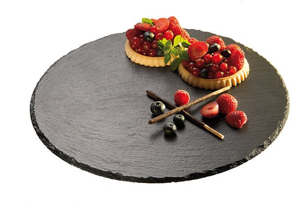 Plateau leisteen rond - Ø380mm - Van Erkel Winkelmaterialen