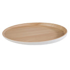 Plateau wit/hout - Ø315mm - Wit - Van Erkel Winkelmaterialen