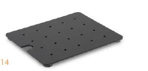 Plexi lekrooster zwart - GN1/5 265x200x17mm - Van Erkel Winkelmaterialen