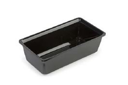 Plexi saladebak (1.5L) - 265x144x85mm - Zwart - Van Erkel Winkelmaterialen