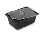 Plexi saladebak rechthoek (1L) - 215x153x85mm - Zwart - Van Erkel Winkelmaterialen