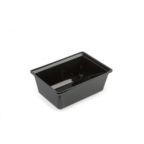 Plexi saladebak rechthoek (2L) - 237x170x100mm - Zwart - Van Erkel Winkelmaterialen