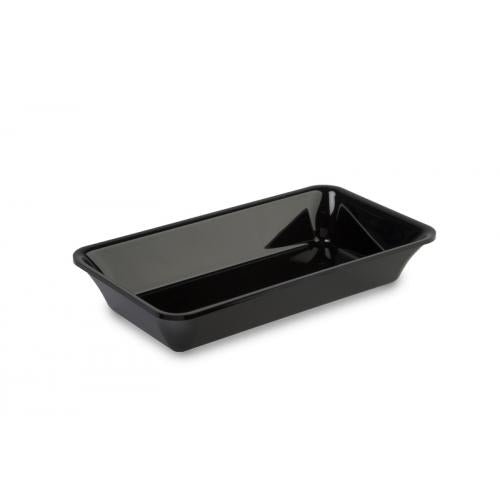 Plexi schaal - 325x176x50mm (GN1/3) - Zwart - Van Erkel Winkelmaterialen