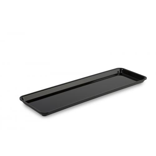 Plexi schaal - 530x162x17mm (GN2/4) - Zwart - Van Erkel Winkelmaterialen