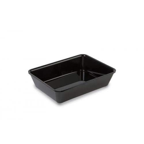 Plexi schaal - 280x210x60mm - Zwart - Van Erkel Winkelmaterialen