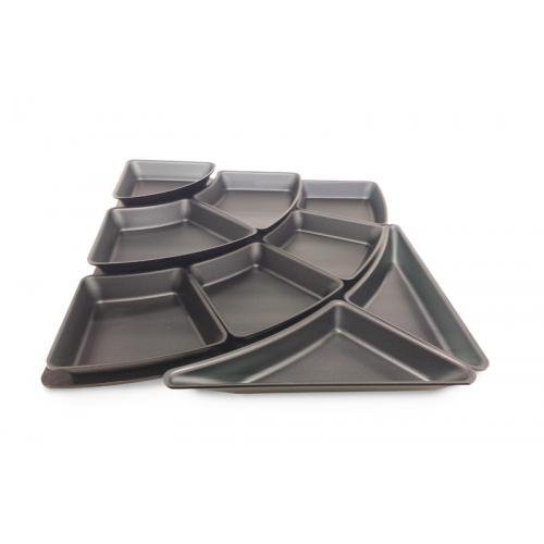 Plexi schalenset blok MAT (9-delig) - 800x800x50mm - Van Erkel Winkelmaterialen