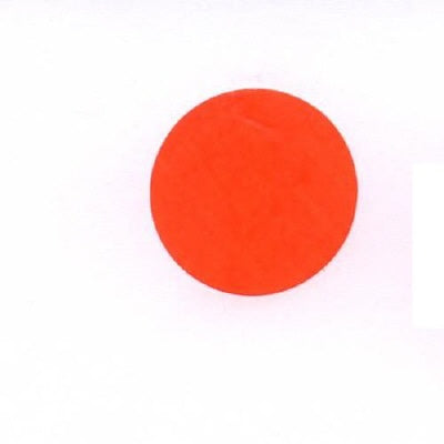 Sticker/etiket fluor rood, rond /20mm, permanent, op rol (1000st)