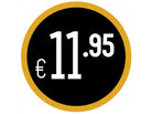 Prijs sticker "€11.95" - Ø28mm - Van Erkel Winkelmaterialen