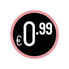 Prijs stickers "€0.99" - Ø28mm - Van Erkel Winkelmaterialen