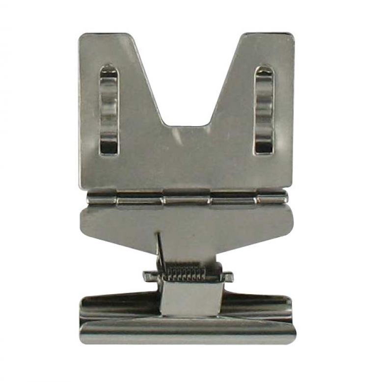 Prijskaarthouder met knijper (10st) - 28x52mm - Zilver - Van Erkel Winkelmaterialen