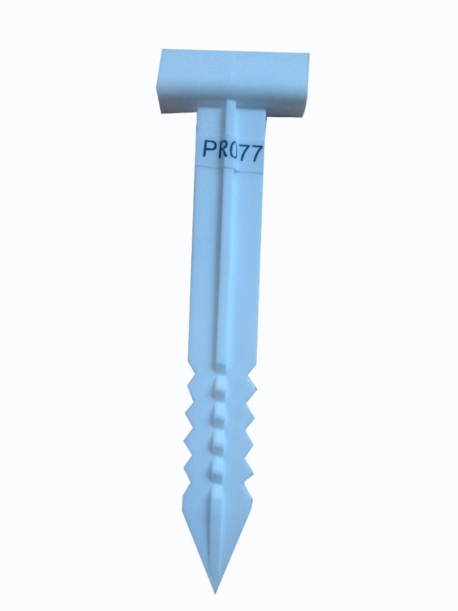 Prijskaartprikker met brede pen (25st) - 100mm - Wit - Van Erkel Winkelmaterialen