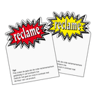 Reclame sterren geel/rood (10st) - 100x130mm - Van Erkel Winkelmaterialen