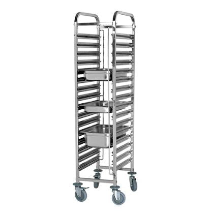 Regaalwagen 16x hoog - GN1/1 530x325mm - Van Erkel Winkelmaterialen