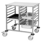 Regaalwagen 2x 17 laag (zwaar model) - GN1/1 530x325mm - Van Erkel Winkelmaterialen