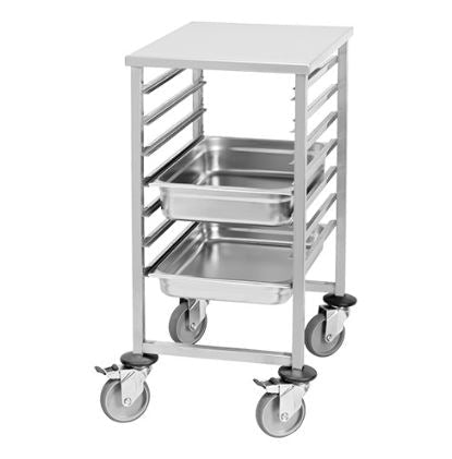 Regaalwagen 7x laag (zwaar model) - 600x400mm - Van Erkel Winkelmaterialen