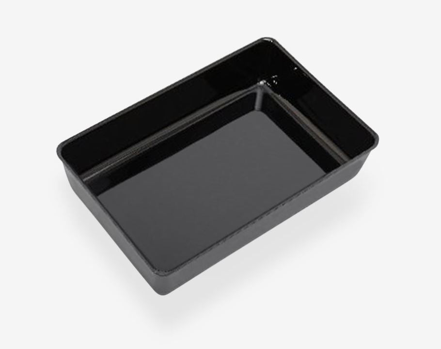 Riflex schaal - 280x210x40mm - Zwart - Van Erkel Winkelmaterialen
