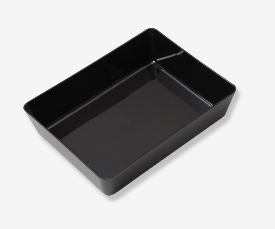 Riflex schaal - 290x220x70mm - Zwart - Van Erkel Winkelmaterialen