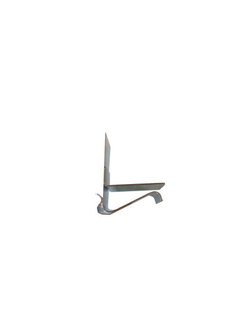 RVS klem bord/schaal (kaart omhoog) - 10mm - Zilver - Van Erkel Winkelmaterialen