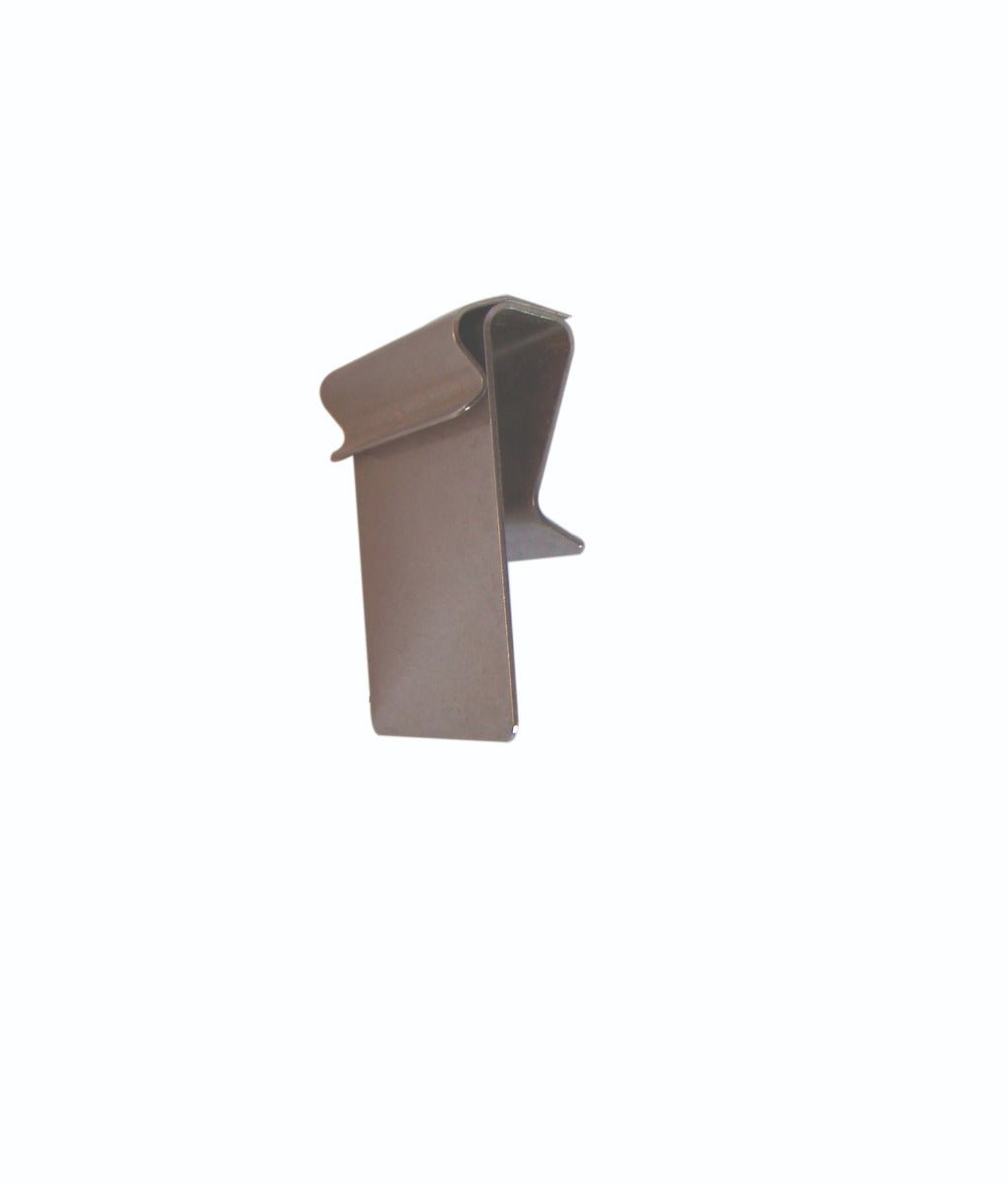 RVS klem glasplaat verticaal (kaart recht hangend) - 12mm - Zilver - Van Erkel Winkelmaterialen