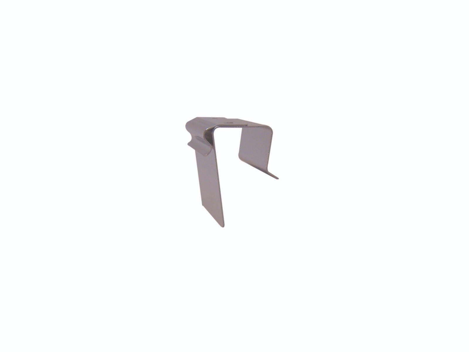 RVS klem glasplaat verticaal (kaart recht hangend) - 20mm - Zilver - Van Erkel Winkelmaterialen