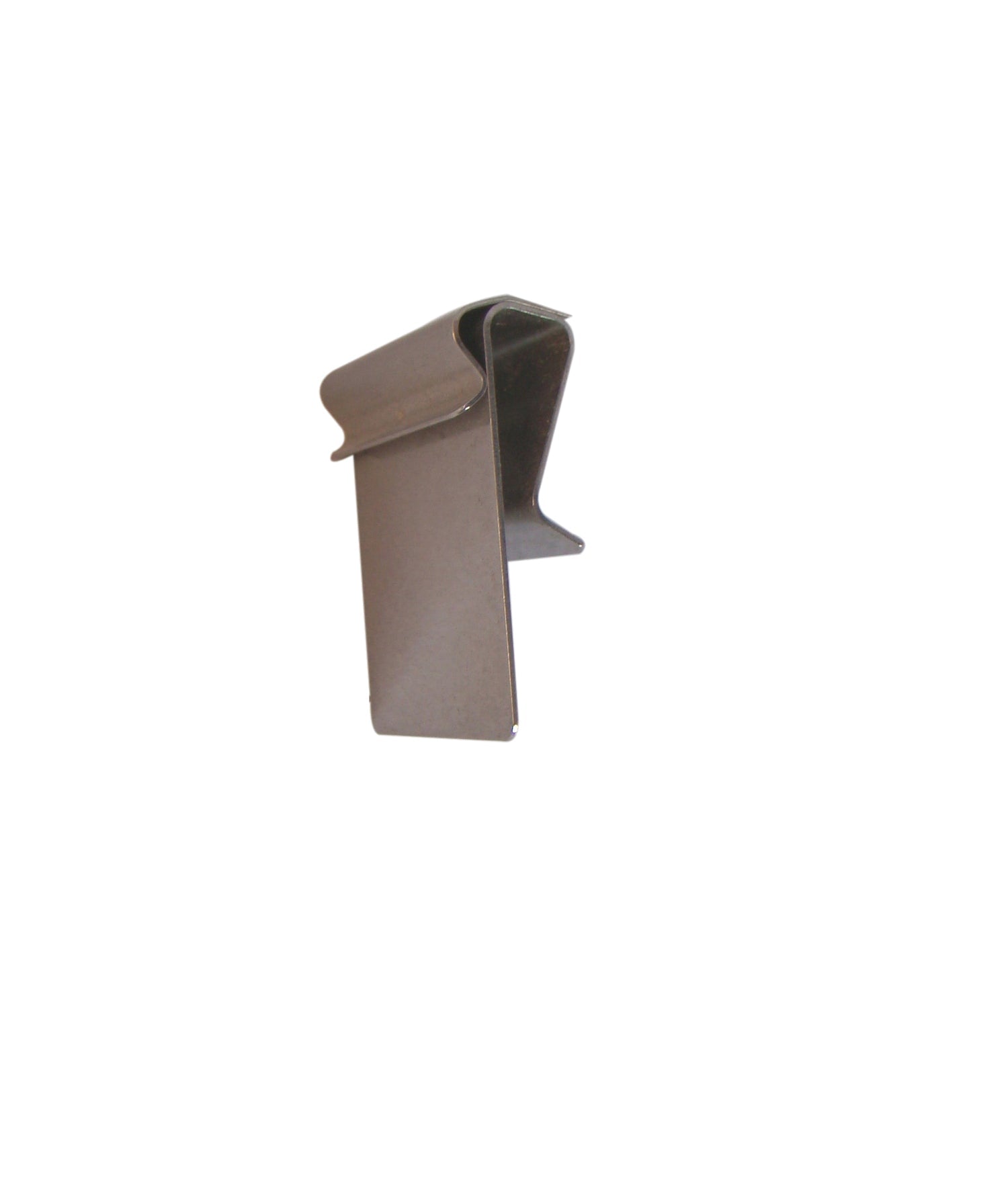 RVS klem glasplaat verticaal (kaart recht hangend) - 2mm - Zilver - Van Erkel Winkelmaterialen