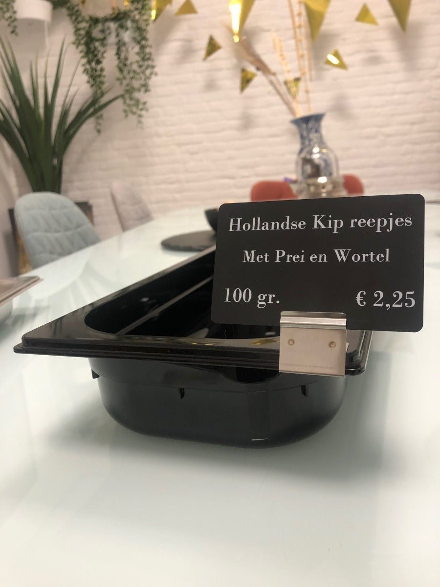 RVS klem (kunststof GN bak) - Van Erkel Winkelmaterialen