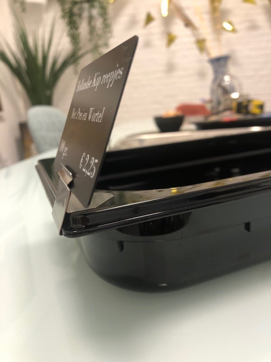RVS klem (kunststof GN bak) - Van Erkel Winkelmaterialen
