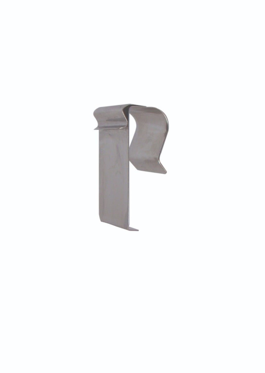 RVS klem mand/buis (recht hangend) - 20mm - Zilver - Van Erkel Winkelmaterialen